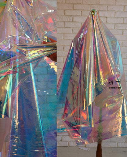 Tissu TPU holographique : Tissu Symphony Laser imperméable, largeur 55 pouces