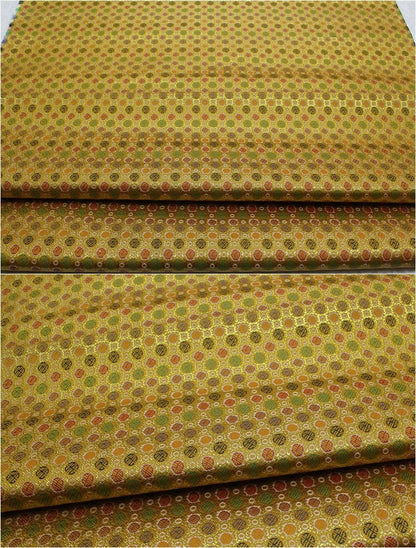 Indian Brocade Fabric: Colorful DIY Craft & Upholstery Material