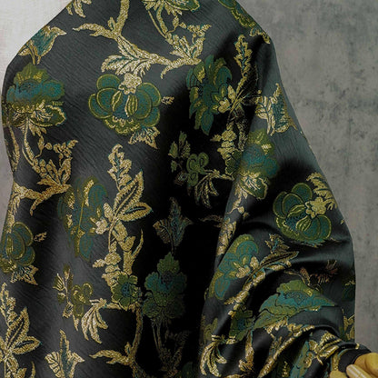 Gold Thread Jacquard Fabric: 3D Texture Upholstery, Costume, & Handbag Material
