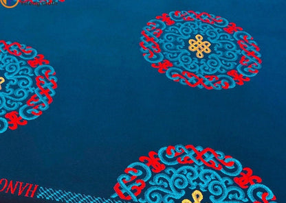 Fu Lu Shou Brocade Fabric: Multicolor Cheongsam Qipao Material