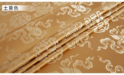 Brocade Fabric: Mongolian Style Tibetan Robe Decor, Eight Immortals Design