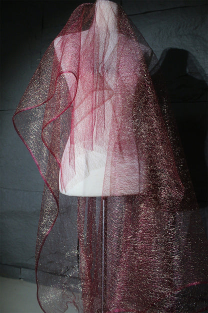 Tissu en maille pailletée, costume irisé, cosplay, vêtements de danse, 160 cm de large