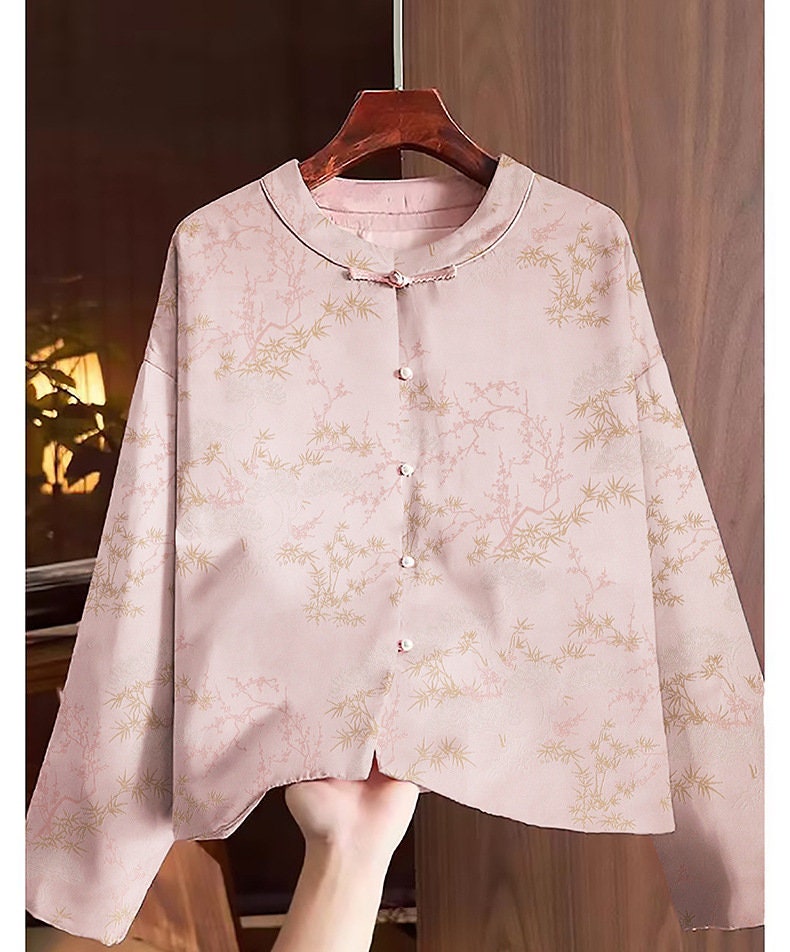 Pine & Bamboo Brocade Fabric: 59"W Rayon Blend, Cheongsam Costume