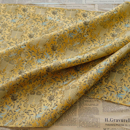 Pisces Fish Brocade Fabric: 58"W Chinese Style Sewing Material