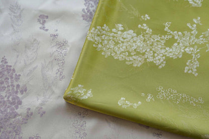 Tissu brocart jacquard à motif floral vintage - 150 cm de large