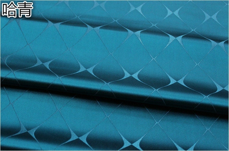 Lattice Brocade Fabric: Silk Rayon Blend, 29.5" Wide
