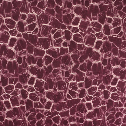 Blue Geometric Wool Silk Blend Fabric: Warm Autumn Winter Stretch