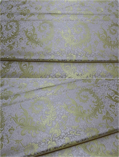 Chinese Silk brocade woven damask fabric cheongsam cushion Phoenix tail pattern