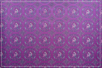 Elegant Purple Song Brocade Fabric ��� Subtle Textured Jacqua"Wide