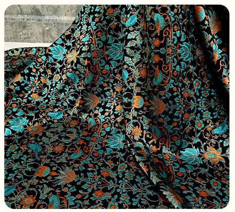 Luxury Velvet Chenille Jacquard Fabric ��� Autumn Winter Woven Upholstery Materi" Wide