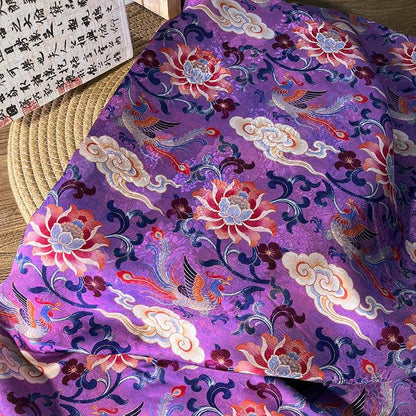 Tissu jacquard floral Phoenix ��� Rayonne Si" Large