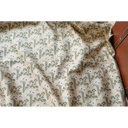 Floral Jacquard Fabric: Vintage Oil Painting Style, 55" Wide
