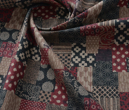 Japanese Patchwork Fabric: Cotton Linen Blend, Sewing Material (57" Wide)