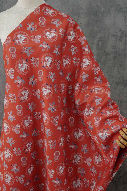 Auspicious Floral Brocade Fabric - Chinese Qipao Cheongsam Material