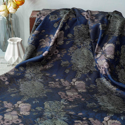 Tissu matelassé jacquard floral 3D européen ��� Ameublement, canapé, sac, meubles, couture DIY, décoration intérieure"Large