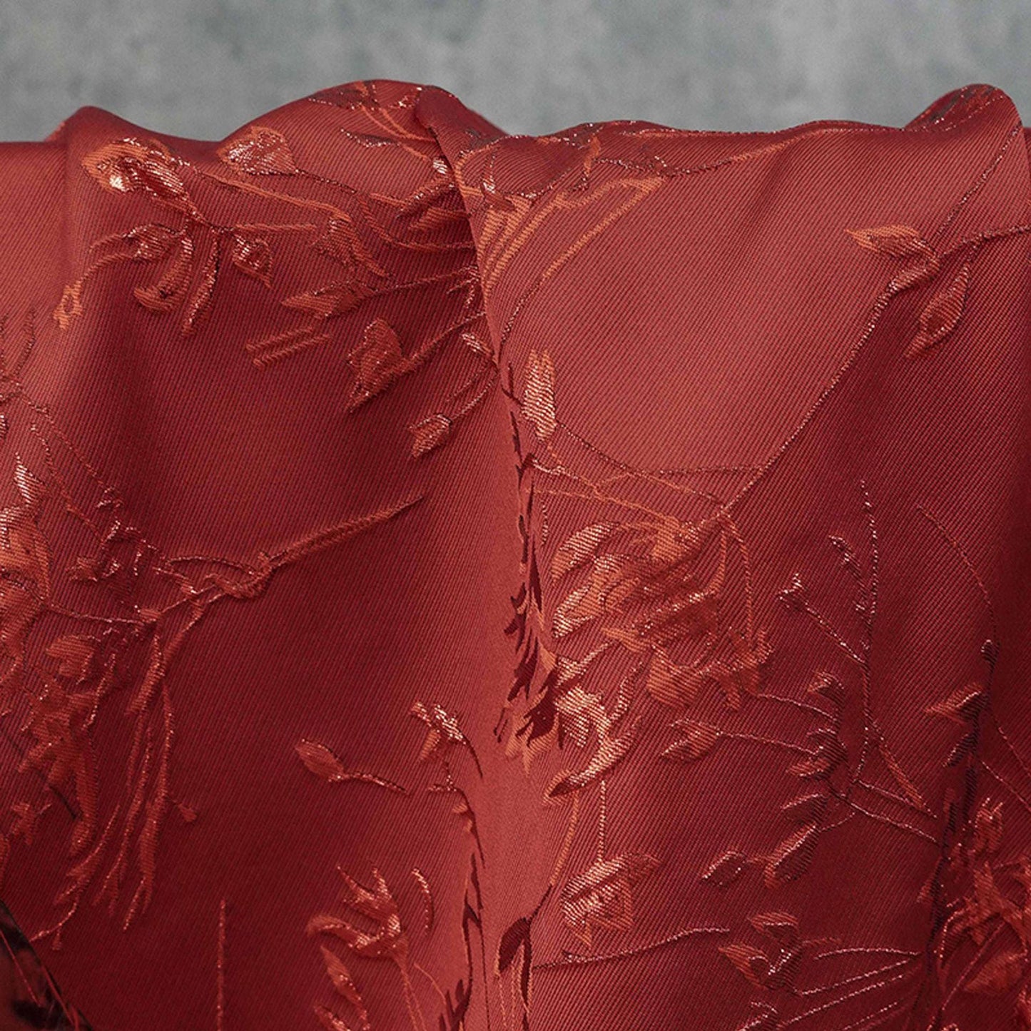 Embossed Gold Thread Floral Jacquard Fabric ��� Festive & Elegan"W