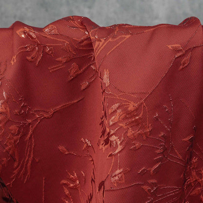 Embossed Gold Thread Floral Jacquard Fabric ��� Festive & Elegan"W