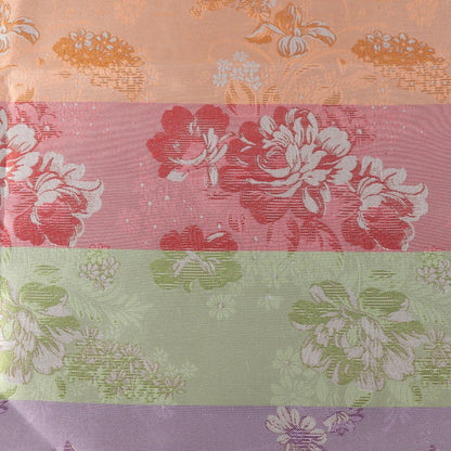 Tissu brocart de soie pivoine : motif floral pour ameublement, matelassage et couture, 75 cm de large
