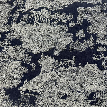 Jacquard Denim Fabric: Qingming Riverside Design, Upholstery & Sewing, 59"