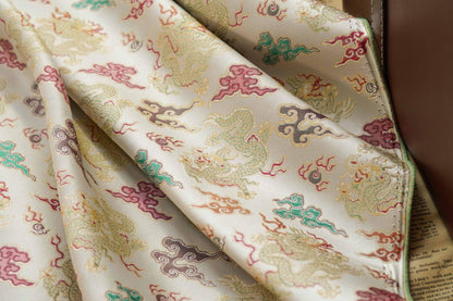 Dragon Brocade Fabric: Chinese Style Upholstery, Costume, Decor (65"W)