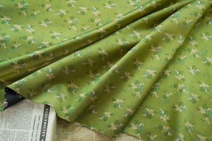 Reversible Jacquard Fabric: Floral Embossed Rayon Blend, 59"W