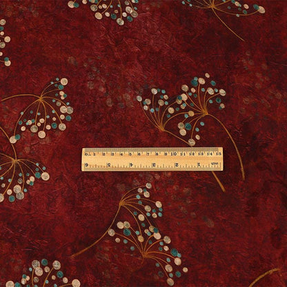 Gold Branch Printed Silk Fabric ��� Chinese Xiangyun Gauze, Dressmaking Ma