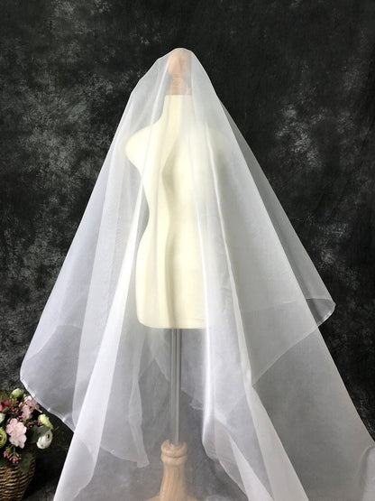 Dyeable 100% Silk Organza Fabric: 6 Momme, 45" Wide