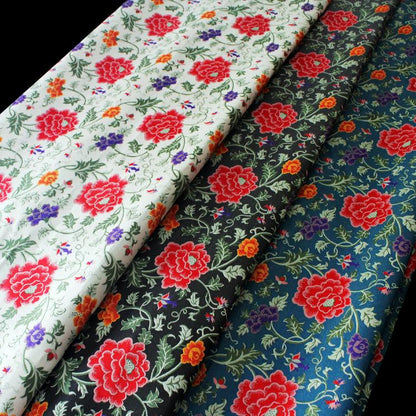 Floral Brocade Fabric: 56" Wide Jacquard Polyester, Cheongsam Qipao Material