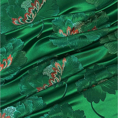 Nylon Peony Brocade Fabric: Upholstery, Dress, Quilting - By The Meter