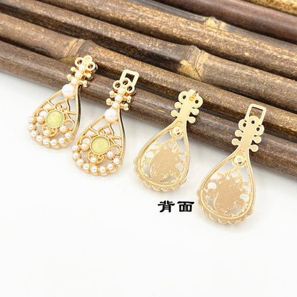 Metal Frog Buttons: Cheongsam Chinese Knot Closures