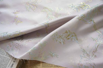 Gold Thread Jacquard Fabric: 3D Texture Upholstery, Costume, Decor - 59"W