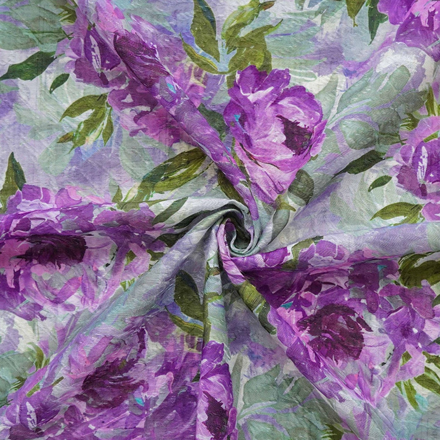 Silky Jacquard Fabric: Contrast Colors, Crafts, Upholstery, Costume