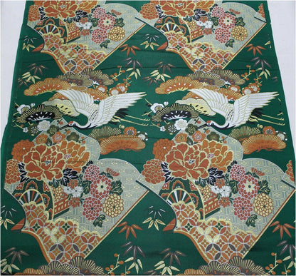 Crane Jacquard Satin Fabric: Japanese Style Sewing & Upholstery