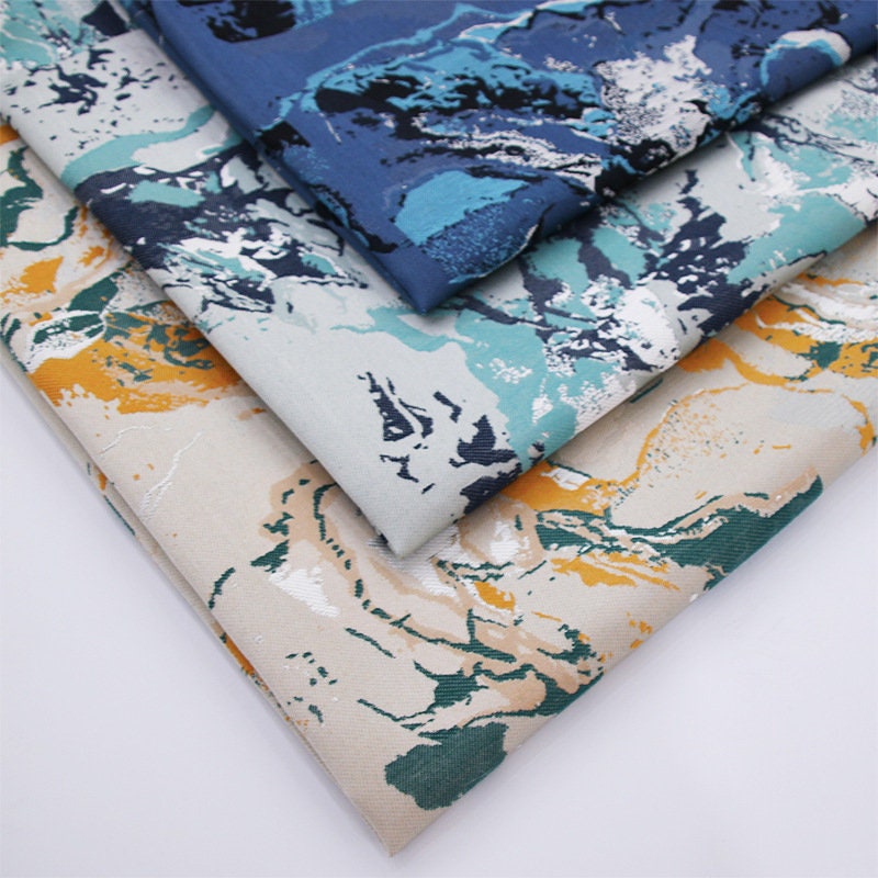 Modern Jacquard Fabric: Abstract Print Polyester, 1 Meter