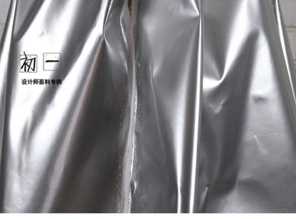 Mirror Coated PU Leather Fabric: Waterproof Metallic Designer Material