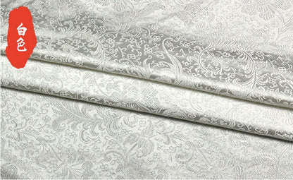 Chinese Silk brocade woven damask fabric cheongsam cushion Phoenix tail pattern