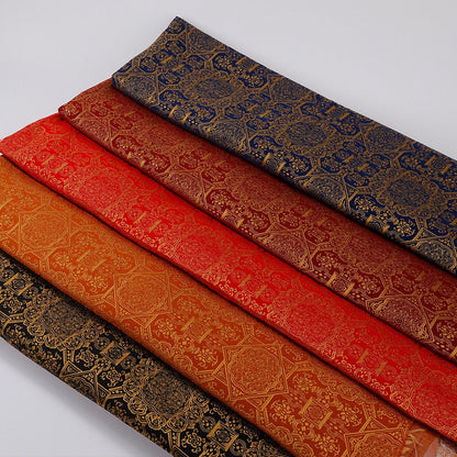 Auspicious Jacquard Brocade Fabric: 59"W Thangka Embroidery, Bohemia Decor