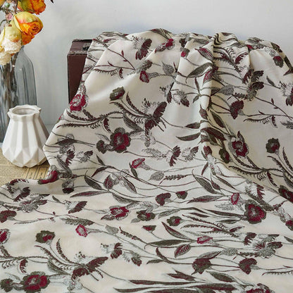 Tissu jacquard à motif floral : texture 3D, largeur 127 cm (50 po) - Vendu au mètre