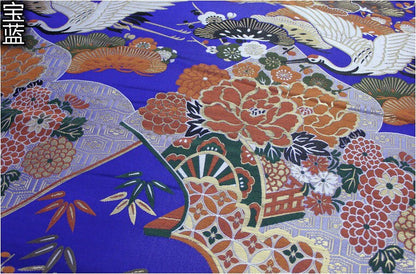 Crane Jacquard Satin Fabric: Japanese Style Sewing & Upholstery
