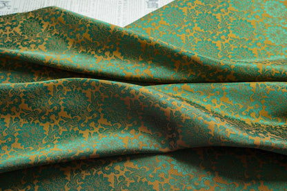 Passionflower Brocade Jacquard Fabric: Rayon Blend for Dressmaking & Crafts