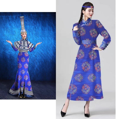 Teal Chinese Silk Brocade Fabric: Floral Upholstery, Costume Sewing (By The Meter)