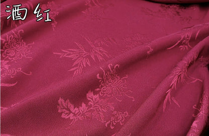 Floral Jacquard Brocade Satin Fabric - 60" Wide Cosplay Costume Material