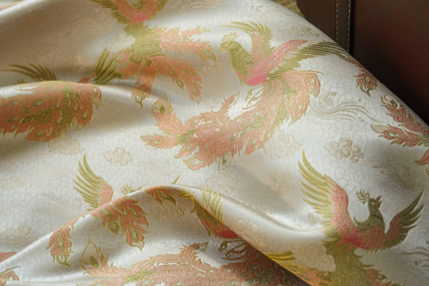 Phoenix Brocade Fabric: Chinese Song Dynasty Style, 63" Wide