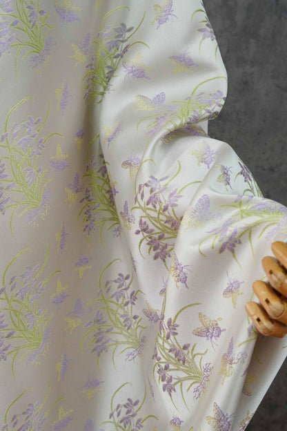 Xianglan Butterfly Brocade Fabric ��� Chinese Style Jacquard Satin for Qipao, Cheongsam, Dressmaking, Upholstery, Costume, DIY Craf"W