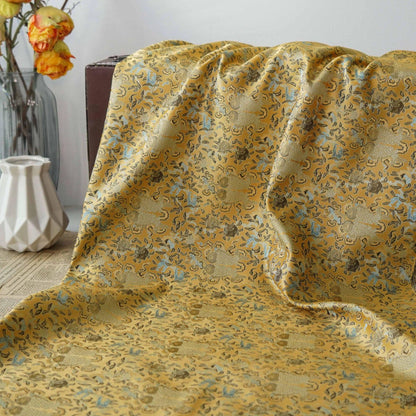 Pisces Fish Brocade Fabric: 58"W Chinese Style Sewing Material