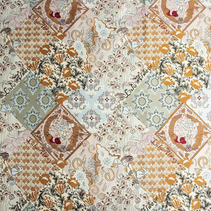 Floral Jacquard Fabric: 3D Texture Quilting Pattern, 55" Wide