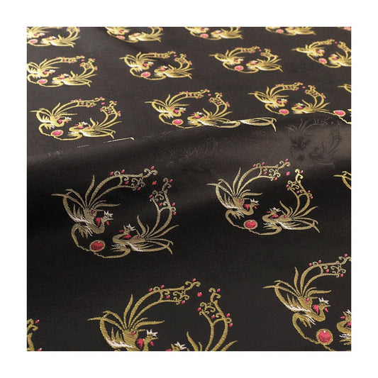 Tissu brocart Phoenix : tissage japonais Nishijin avec fil d’or (59 pouces de large)