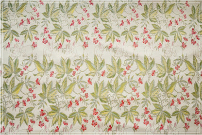 Gold Thread Jacquard Fabric: Green 3D Designer Sewing Fabric - 55" W