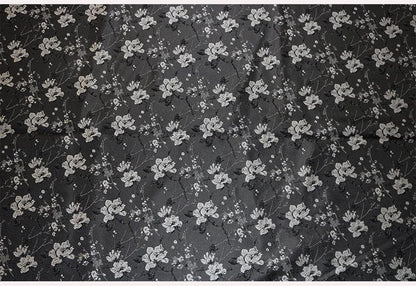 Floral Chinese Brocade Fabric: Rayon Jacquard, 55" Wide