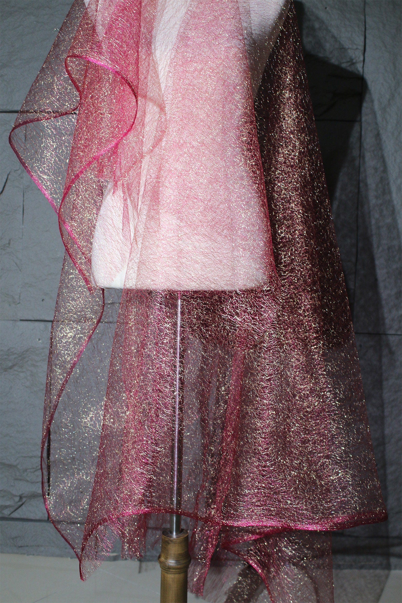 Tissu en maille pailletée, costume irisé, cosplay, vêtements de danse, 160 cm de large